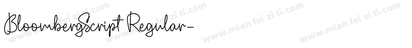 BloombergScript Regular字体转换